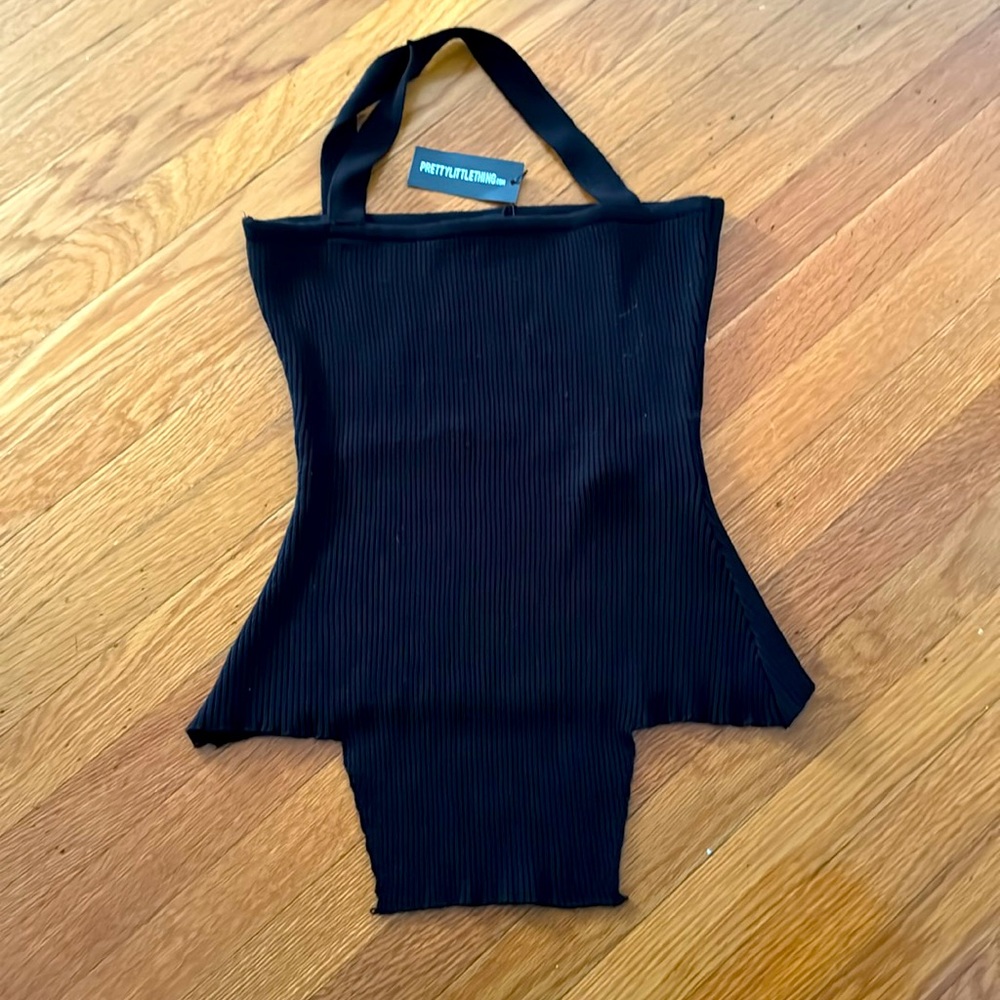 Maternity Bandeau cross strap knit top